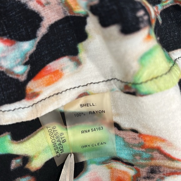 Calvin Klein Henley Multicolored Top Size Small - Picture 9 of 10